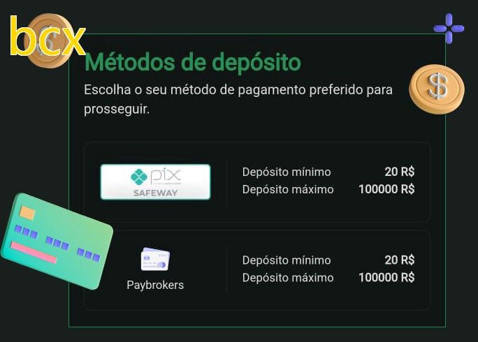 O cassino bcxbet oferece uma grande variedade de métodos de pagamento